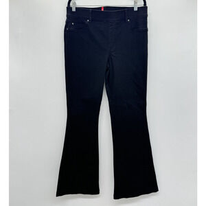 Spanx High-Rise Flare Jeans Size XL Black Pull On Tummy Control Stretch 20326Q